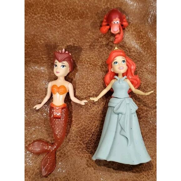 Disney Princess Magic Clip Polly Pockets Ariel Mermaid Sisters Sebastián Others - Picture 2 of 10